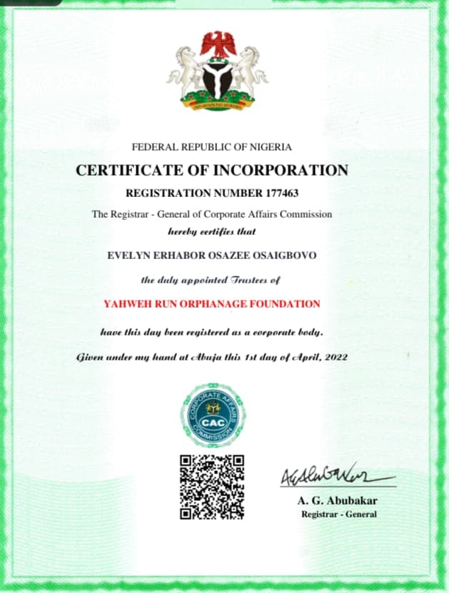 Certificate of Incorporation